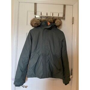 NWT- Aritzia TNA the summit parka short coat size small smoky emerald green